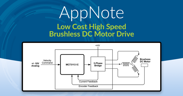 Low Cost High Speed Brushless DC Motor Drive